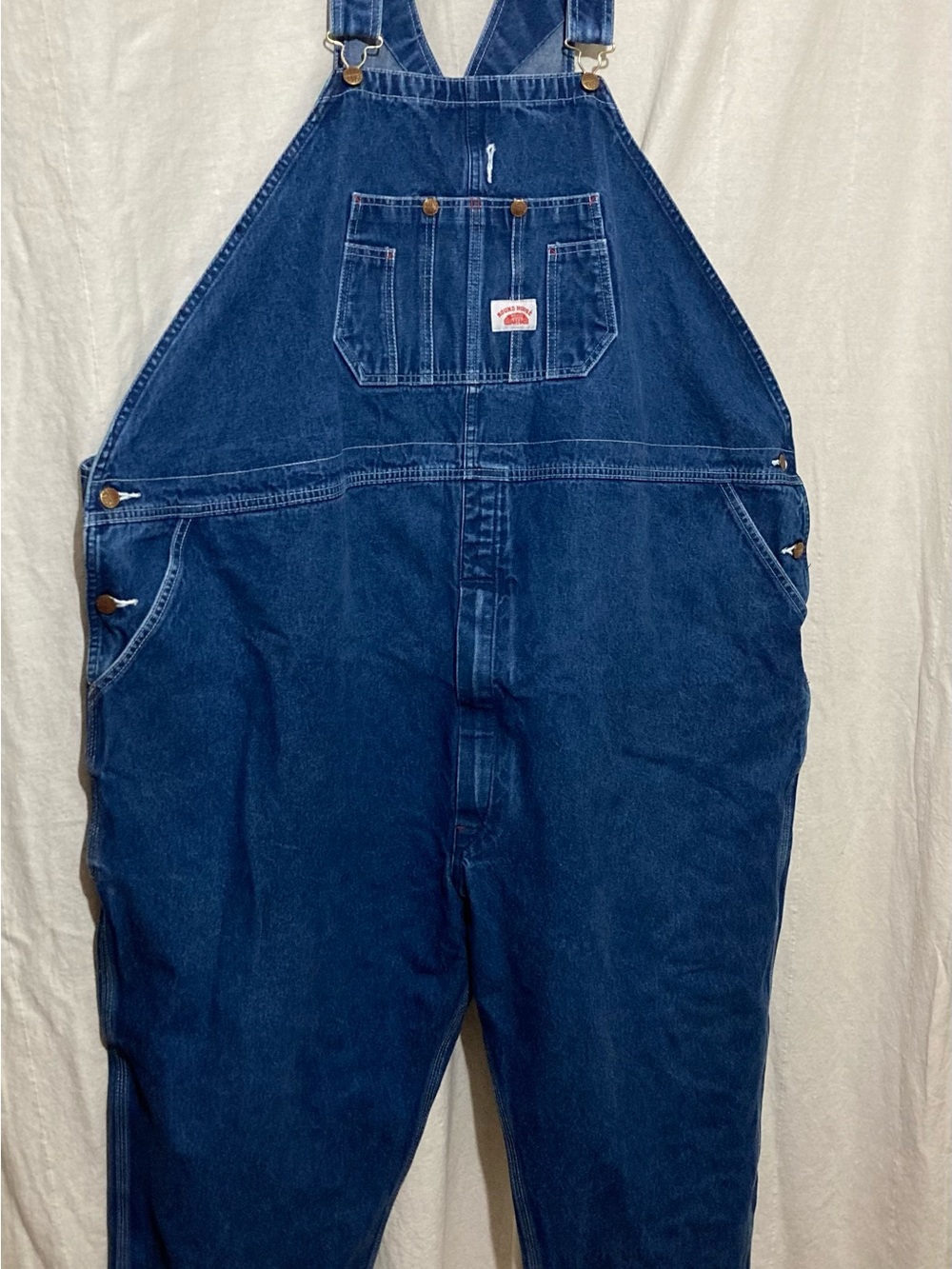 Round House Men's Dark Blue Denim Overalls